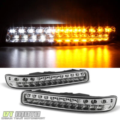 1999-2006 GMC Sierra 00-06 Yukon LED Bumper Corner Parking Signal Lights Lamps - Image 1 of 4