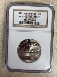 1992-S Olympics Gymnastics Modern Commemorative Half .50 PF 69 Ultra Cameo NGC - Picture 1 of 7