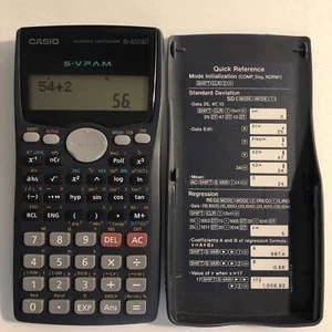 Casio fx-100AU Scientific Calculator S-V.P.A.M/ Sliding Lid Clean Working - Picture 1 of 9