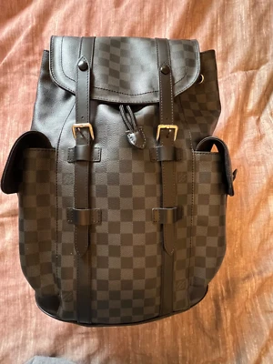 LOUIS VUITTON Christopher MM Backpack N41379 Damier Graphite Receipt & Packaging - Image 1 of 4