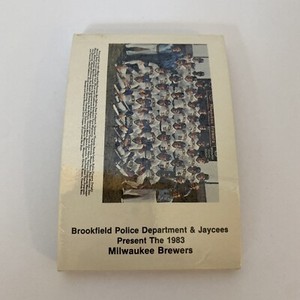 1983 Milwaukee Brewers Police Card Set (30 Cards) Yount, Moliter, Vuckovich