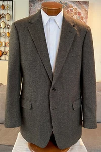 Brooks Brothers Herren Blazer grau schwarz Fischgrätmuster 2 Btn Gr. 42 L NEUWERTIG! - Bild 1 von 10