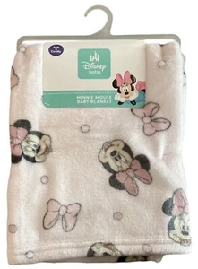 Disney Baby Minnie Mouse Pink Plush Baby Blanket 30” x 40” - Picture 1 of 2