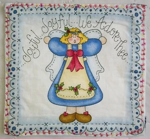 Handmade Quilted Beautiful Table Runner Topper Mat Stitched 7 x 7 - Picture 1 of 2