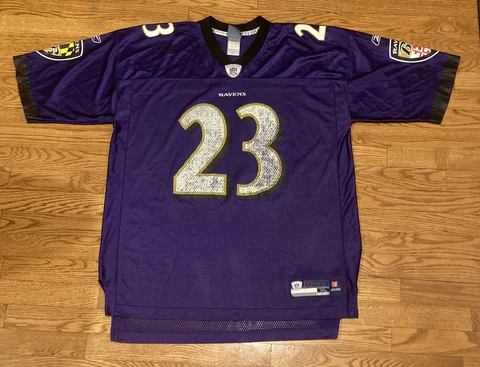 Willis McGahee Baltimore Ravens Football Jersey NFL Football Reebok XL #23 Cover