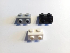 LEGO® City Konverter Stein Platte 1x2 #99781 weiß schwarz neu-hellgrau - Bild 1 von 4