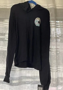Art Class Girls Black Rainbow Waves Sweatshirt XL (14/16) 4726 Distressed Graphi - Picture 1 of 3