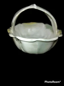 Czechoslovakia Lusterware Candy/Trinket Dish  w/Handle 3.5” X 4.5” P.A.L.T. - Picture 1 of 10