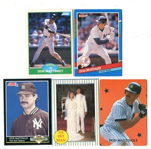 Don Mattingly 5 Baseball Trading Card Lot NEW YORK YANKEES (LOT 108) - Picture 1 of 1