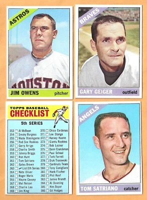 1966 Topps baseball - mid-range condition - You Pick 'Em - Image 1 of 2