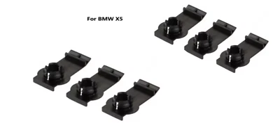 Se adapta a BMW X5 2000-2006, 6 retenedores de montaje de vidrio regulador de ventana delantera y trasera Foto 1 de 4