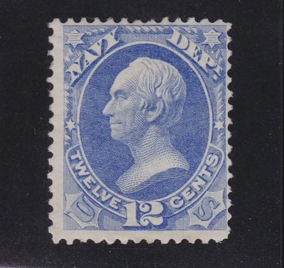 US O41 12c Navy Department Official Mint Fine OG H SCV $240 - Image 1 of 2