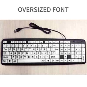 Large Print Keyboard for Seniors/Elderly/Visually Impaired - AU Stock - Picture 1 of 5