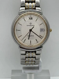 Candino Saphire Quartz Vintage Wrist Watch Swiss Made 50m Waterproof Rare Day - Picture 1 of 17