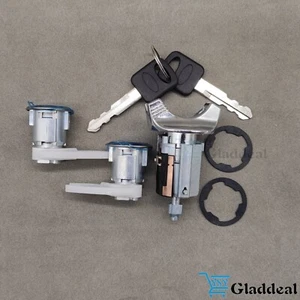 IGNITION & DOOR LOCK CYLINDER SET FOR 92-96 BRONCO F-150 F-250 F-350 KEYED ALIKE - Picture 1 of 6