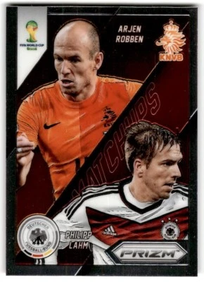 2014 Panini FIFA World Cup Brazil Prizm Matchups Arjen Robben/Philipp Lahm #21 - Image 1 of 2