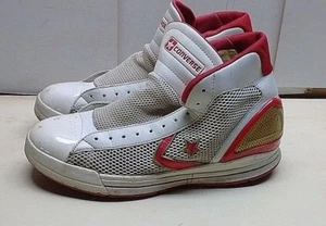 Converse Men 10.5M 44.5 All Star Synthetic White Hi Athletic Sneaker Skate Shoes - Picture 1 of 6