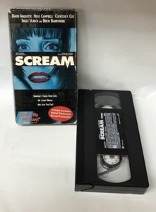 Scream Special Edition Neve Campbell Blue Cover VHS - Imagen 1 de 4