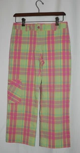 Lilly Pulitzer Capri Pants Plaid Sz 2 - Picture 1 of 6