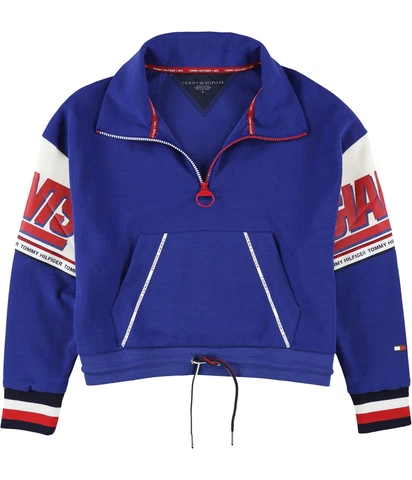 Tommy Hilfiger Womens New York Giants Sweatshirt, Blue, Small Cover