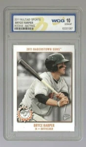 Bryce Harper 2011 MultiAd Sports Rookie Batting World Class Grading 10 Hagertown - Picture 1 of 1