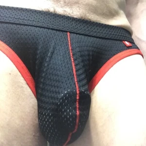 Karen Space Mesh Jockstrap *Blue & Red* XL *Panties**Gay*Open Rear*Sexy*New - Picture 1 of 7