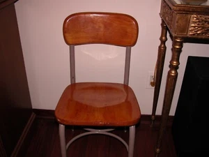 Silla de estudiante de aula para niños clásica vintage antigua rara encontrar Heywood-Wakefield - Imagen 1 de 8
