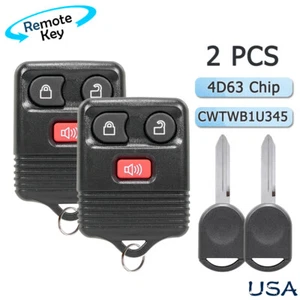 2x Keyless Car Remote Control Fob For Ford Explorer Sport Trac 2001-2010 + Key - Bild 1 von 7