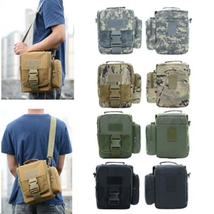 Borsa a tracolla tattica Molle Phone Pack borsa zaino a tracolla messenger daypack - Foto 1 di 16