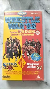 WCW Wrestle War 92 VHS WWE Rare 1992 Sting Luger Rude Steiner - Picture 1 of 4