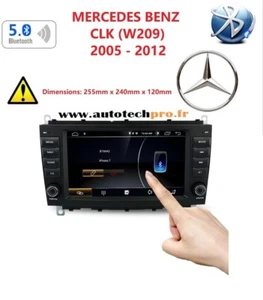 Autoradio GPS Carplay-Android auto Mercedes Classe CLK W209 (2004-2011) + caméra - Bild 1 von 10
