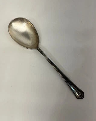 Cazuela cuchara Holmes & Edwards IS con incrustaciones de placa de plata de 9" Foto 1 de 4