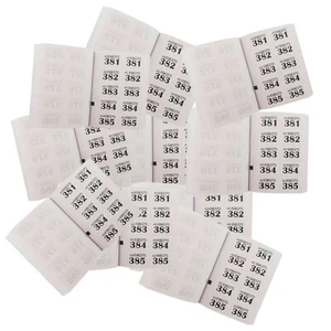 10 x Cloakroom Raffle Tickets 1-1000 Security Coded Tombola Draw Charity Event - Picture 1 of 10