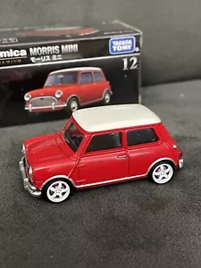 Tomica RED /WHITE MORRIS MINI COOPER REP MODIFIED CUSTOM WHITE WHEEL SWAP - Picture 1 of 20