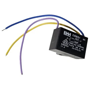 CBB61 motor ventilador arranque condensador 3 hilos 1.2uF+ 3uF 450V max -vendedor Reino Unido -ref:xr979 - Imagen 1 de 2