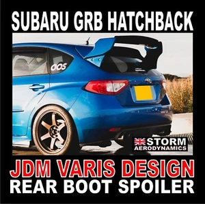 V-Style WRC Rear boot spoiler JDM 4 pc FOR Subaru Impreza 2008+ GRB Hatchback  - Afbeelding 1 van 17