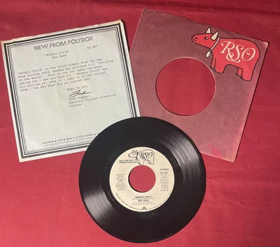 Bee Gees  Boogie Child  1976 Promo 45 Mono/Stereo RSO RS867 NM + Polydor Letter - Image 1 of 4