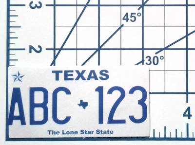 Vintage Texas License Plate - Die Cut Paper Sticker - Scrapbooking Ready to Ship - Image 1 of 2