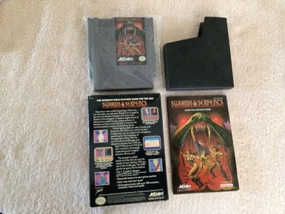 Swords and Serpents (NES) Complete in Box with Booklet and Sleeve - Image 1 of 4