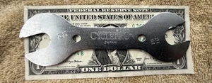 VINTAGE DOUBLE ENDED CYCLEPRO BICYCLE CONE WRENCH SIZE 13mm/14mm -15/16mm -JAPAN - Picture 1 of 2