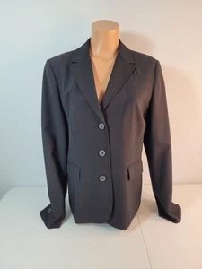 ALFANI ESSENTIALS, Womens Black 3 Button Blazer, Sz 14 - Picture 1 of 5