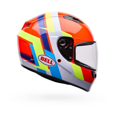 Bell Qualifier Motorcycle Helmet Vibe Orange/Blue Medium XL Foto 1 de 4