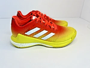 Scarpe da pallavolo Adidas Boost Primegreen Crazyflight da donna BASSE 6,5 gialle RARO - Foto 1 di 17