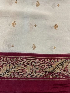 CROSCILL Window Scarf/Valance IMPERIAL/EMPRESS Sheer RED/GOLD 216 X 40 (3) Avail - Picture 1 of 5