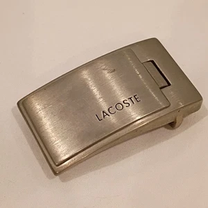 Lacoste Edelstahl Gürtelschnalle silberfarben - Bild 1 von 10