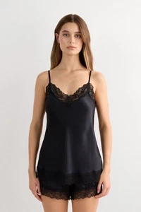 Intimissimi Silk Lace Cami Black Small - Picture 1 of 7