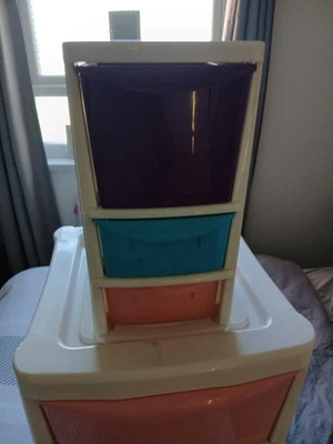 2x Storage Draws Argos 1 Small 1 Large 3 Draws Each Used - Image 1 of 4