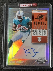 2018 Panini Contenders Optic Rookie Ticket Kalen Ballage Auto Miami Dolphins - Bild 1 von 3