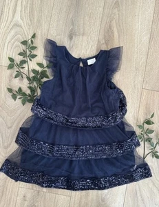 Tutu Sparkling Dress For Girls In Navy Colour Size 4-5 Years F&F Elegance,summer - Picture 1 of 2