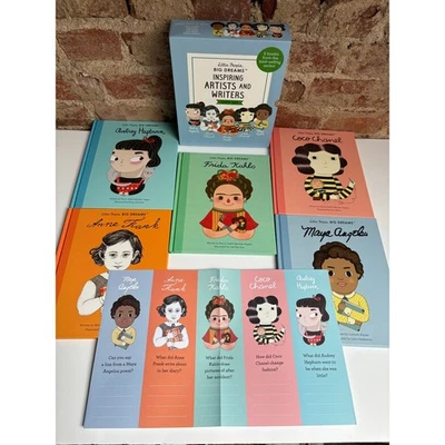 Little People: Inspiring Artists Writers Angelou/ Frank/ Kahlo/ Chanel/ Hepburn - Image 1 of 4